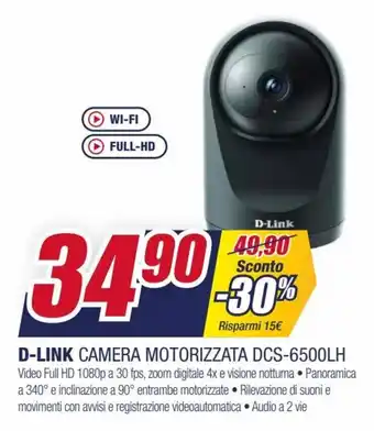 Trony D-Link Camera Motorizzata DCS-6500LH offerta