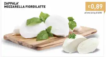 Prezzemolo e Vitale Zappala Mozzarella Fiordilatte offerta