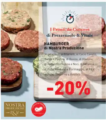 Prezzemolo e Vitale 20% Hamburger di Nostra Produzione offerta