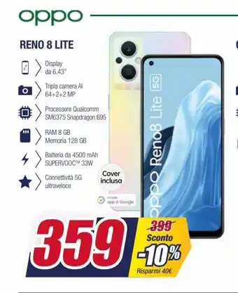 Trony Oppo Reno 8 Lite offerta