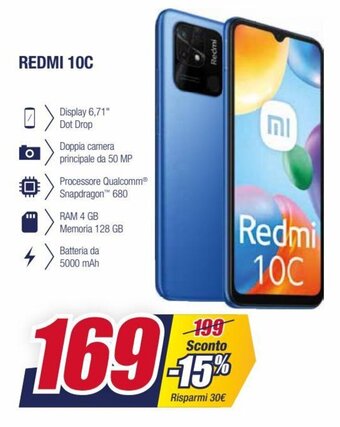 Trony Redmi 10C offerta