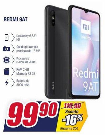 Trony Redmi 9AT offerta