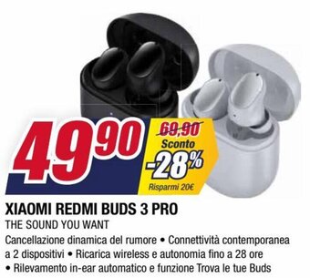 Trony Xiaomi Redmi Buds 3 Pro offerta