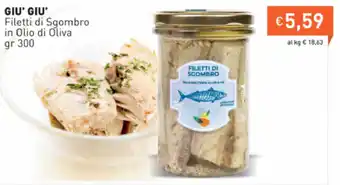 Prezzemolo e Vitale Giu' Giu' Filleti di Sgombro 300gr offerta