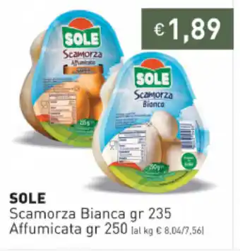 Prezzemolo e Vitale Sole Scamorza Bianca 235gr Affumicata 250gr offerta