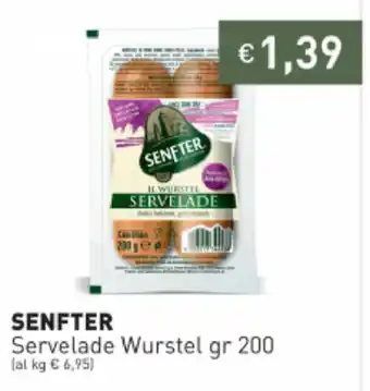 Prezzemolo e Vitale Senfter Servelade Wurstel 200gr offerta