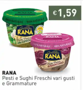 Prezzemolo e Vitale Rana Pesti e Sughi Freschi vari gusti e Grammature offerta