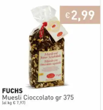 Prezzemolo e Vitale Fuchs Muesli Cioccolato 375gr offerta