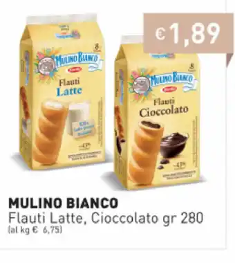 Prezzemolo e Vitale Mulino Bianco Flauti Latte, Cioccolato 280gr offerta