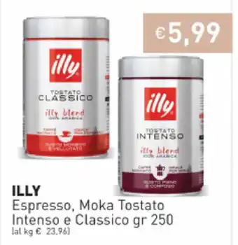 Prezzemolo e Vitale Illy Espresso, Moka Tostato Intenso e Classico 250gr offerta