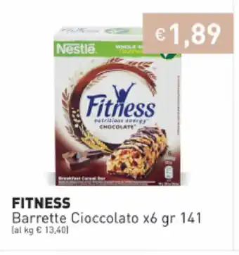 Prezzemolo e Vitale Nestle Fitness Barrette Cioccolato x6 141gr offerta