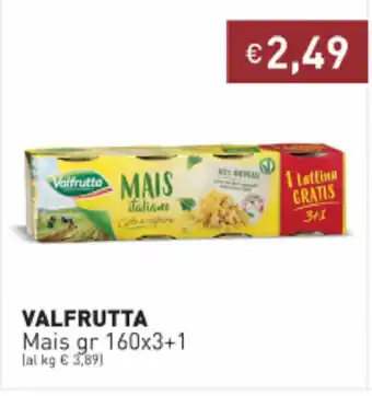 Prezzemolo e Vitale Valfrutta Mais 160gr x3+1 offerta