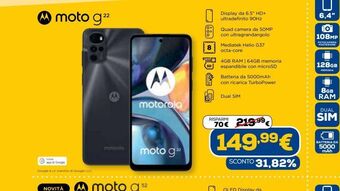 Euronics Motorola moto g offerta