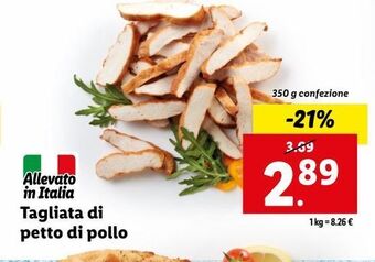 Lidl Tagliata di petto di pollo offerta