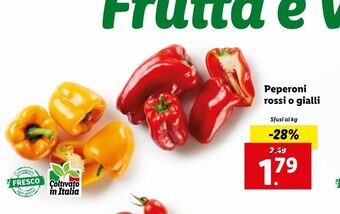 Lidl Peperoni rossi e gialli offerta