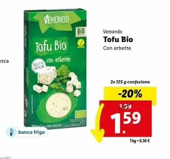Tofu bio con erbette 2x125g