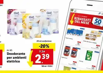 Lidl Deodoranti per ambienti elettrico 20ml offerta