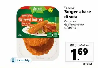 Lidl Burger a base di soia 200g offerta