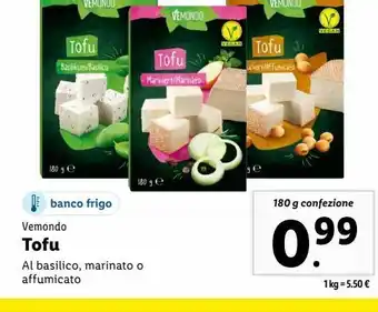 Lidl Tofu 180g vemondo offerta