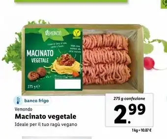 Lidl Macinato vegetale 275g vemondo offerta