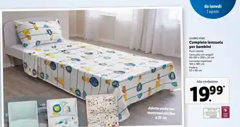 Completo lenzuola per bambini