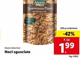Lidl Noci sgusciate 200g alesto offerta