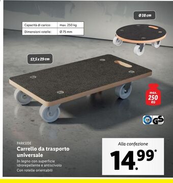Lidl Carrello da trasporto universale offerta