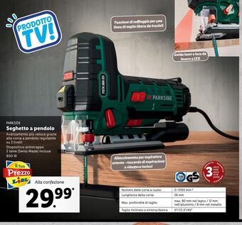 Lidl Seghetto a pendolo offerta
