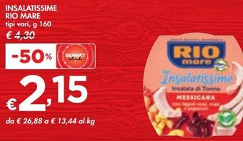 Bennet Insalatissime rio mare offerta