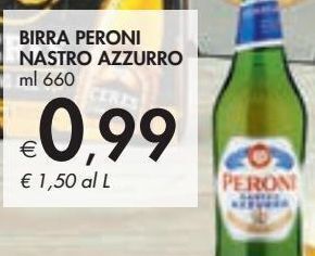 Bennet Birra peroni nastro azzurro offerta