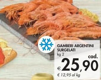 Bennet Gamberi argentini surgelati offerta