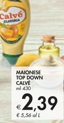 Bennet Maionese top down calvé offerta