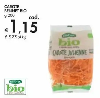 Bennet Carote bennet bio offerta