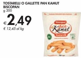 Bennet Tostarelli o gallette pan kamut biscopan offerta
