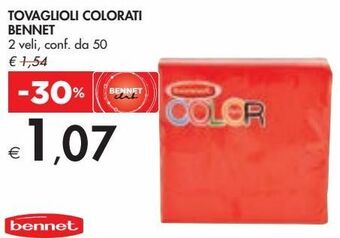 Tovaglioli colorati bennet