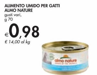 Alimento umido per gatti almo nature