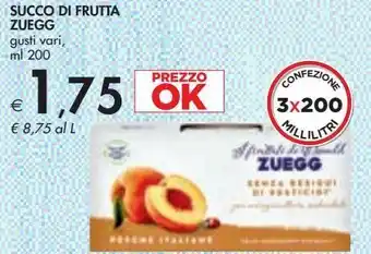 Bennet Succo di frutta zuegg offerta