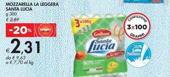 Bennet Mozzarella la leggera santa lucia offerta