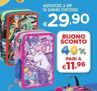 Bennet Astuccio 3 zip sj gang cuccioli offerta