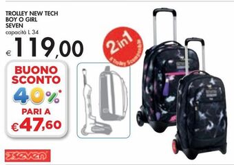 Bennet Trolley new tech boy o girl seven offerta