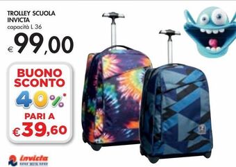 Bennet Trolley scuola invicta offerta