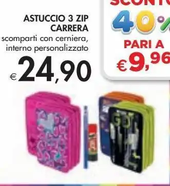 Bennet Astuccio 3 zip carrera offerta