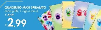 Quaderno maxi spiralato