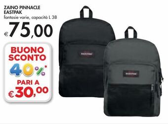 Bennet Zaino pinnacle eastpak offerta