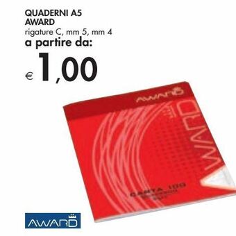 Quaderni a5 award