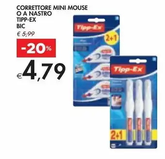 Bennet Correttore mini mouse o a nastro tipp-ex bic offerta