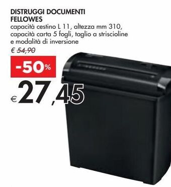 Bennet Distruggi documenti fellowes offerta
