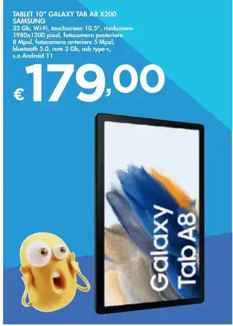 Bennet Tablet 10" galaxy tab a8 x200 samsung offerta