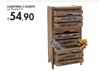 Cassettiera 3 cassetti