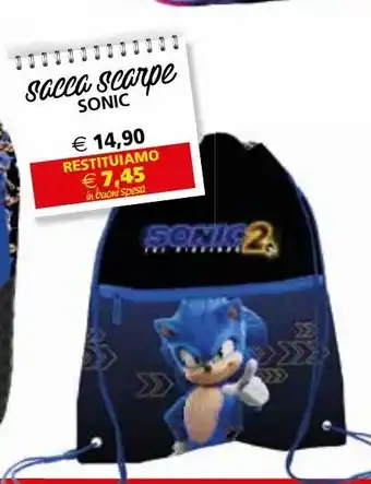 Il Gigante Sacco scarpe sonic offerta